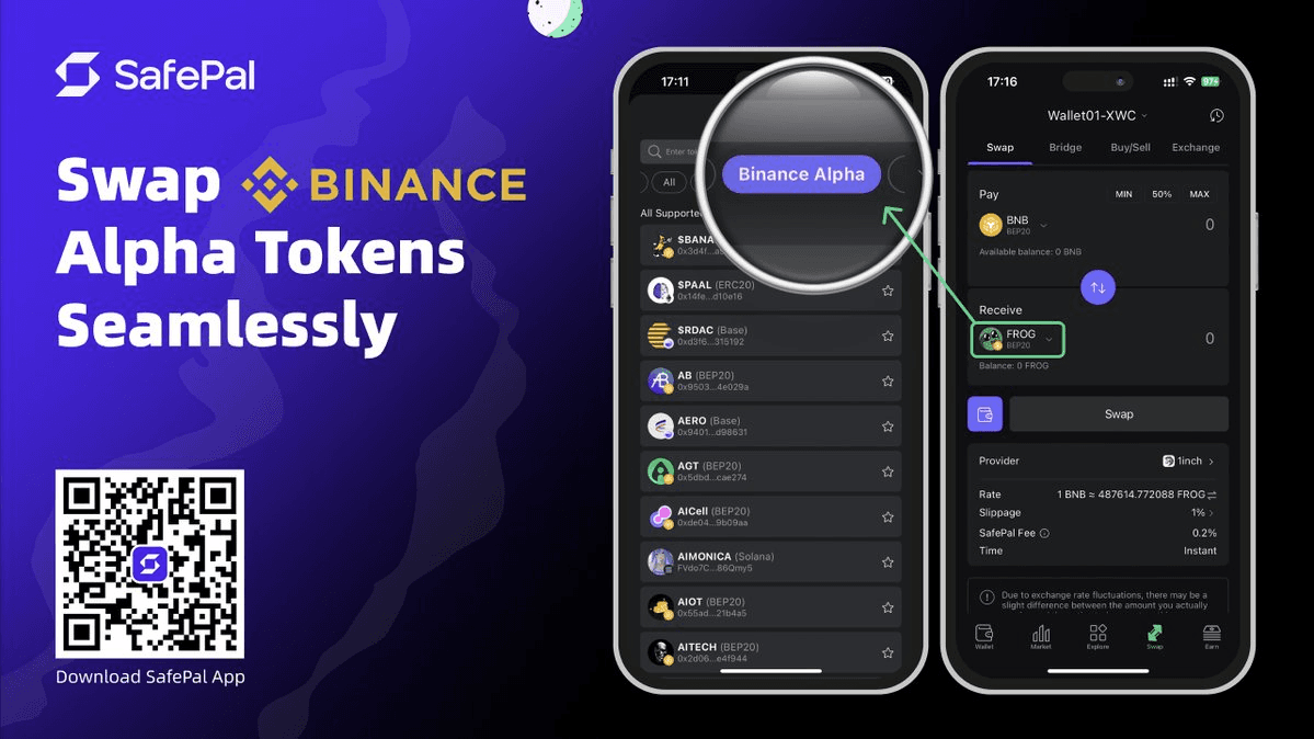 SafePal Swap Adds Binance Alpha Token Support