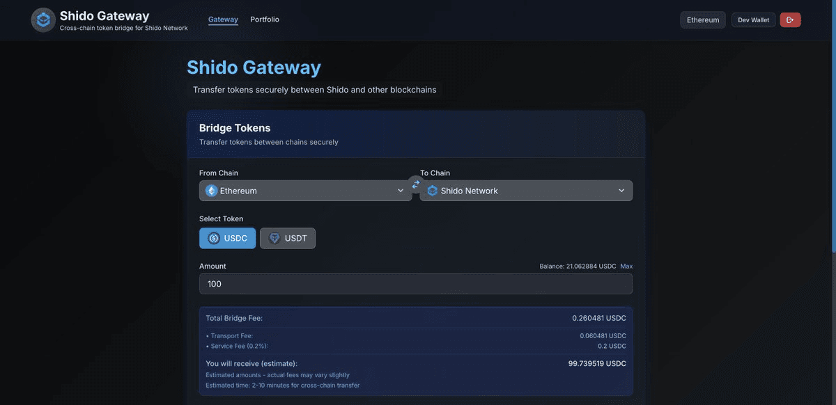 Shido Gateway Bridge Enters Final Testing Phase