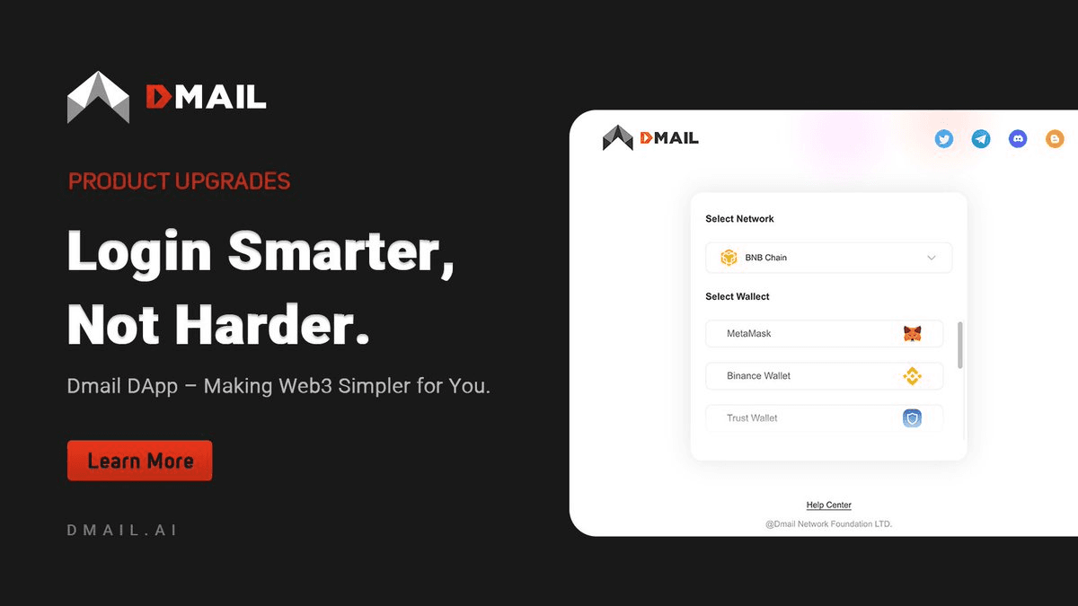 Dmail Network Simplifies Web3 Login Experience