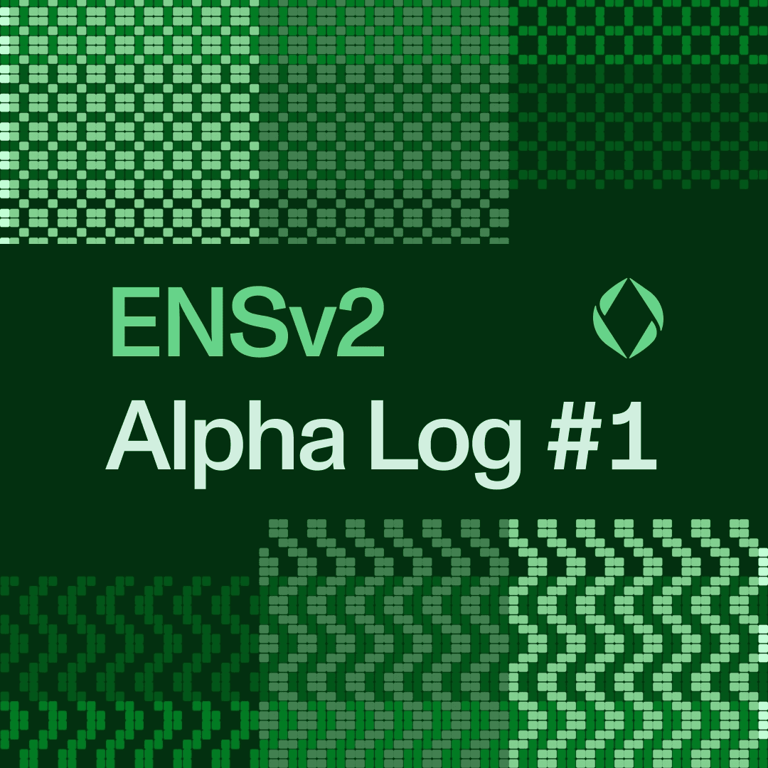 ENS Launches Alpha Log Series for v2 Development Updates