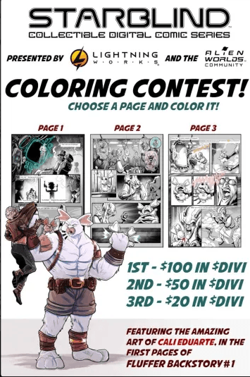 LightningWorks Launches Comic Coloring Contest with DIVI Prizes