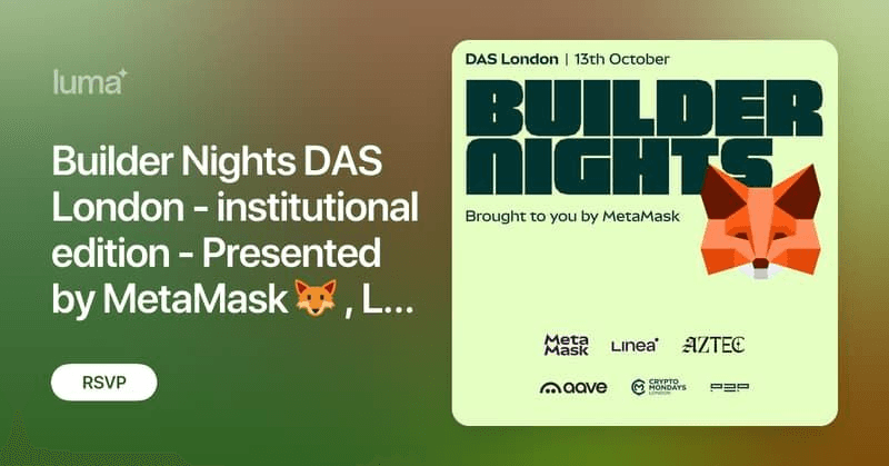 🦊 MetaMask Hosts Institutional Builder Night in London