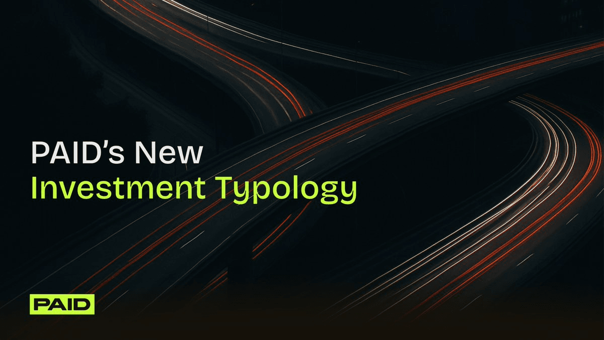 PAID Network Launches Investment Typology System for Deal Classification