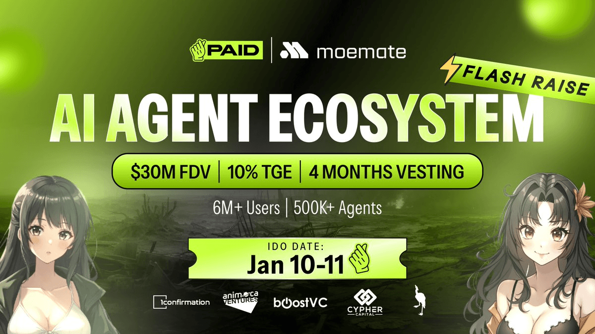 PAID Network x Moemate AI IDO Launch Details