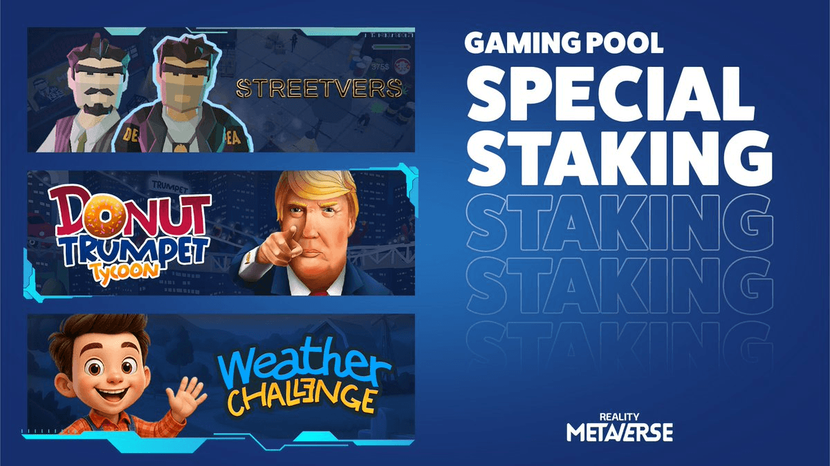 Reality Metaverse Announces Major Staking Changes and Game Focus Shift