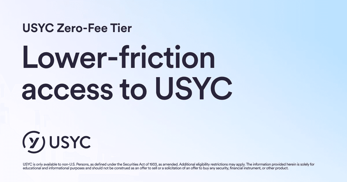Circle Launches Zero-Fee Tier for USYC Tokenized Money Market Fund