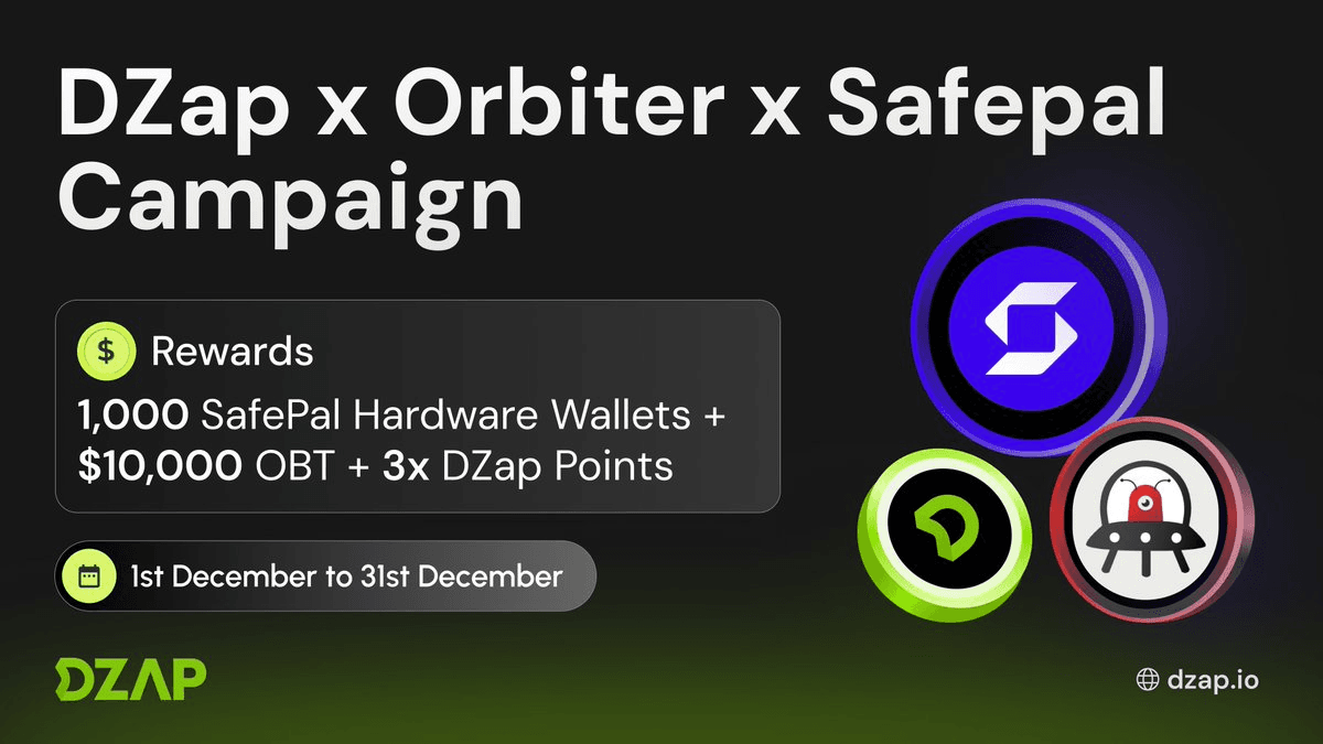 DZap Partners with Orbiter and SafePal for $80,000 Multi-Chain Campaign