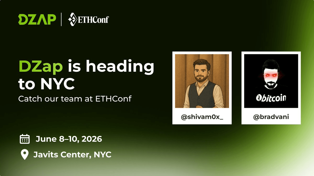 DZap Team Heads to ETHConf NYC for Builder Meetings and Partnerships