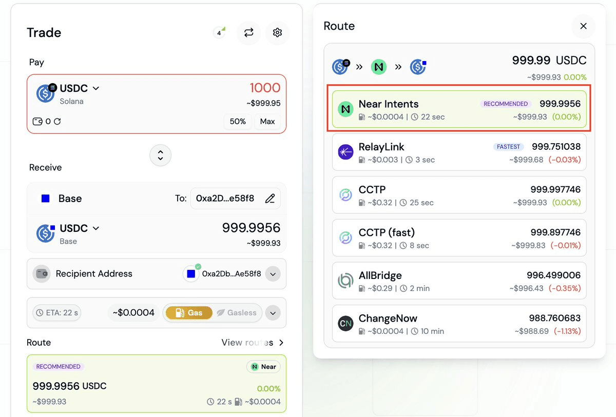 NEAR Protocol Powers Seamless USDC Bridging from Solana to Base on DZap