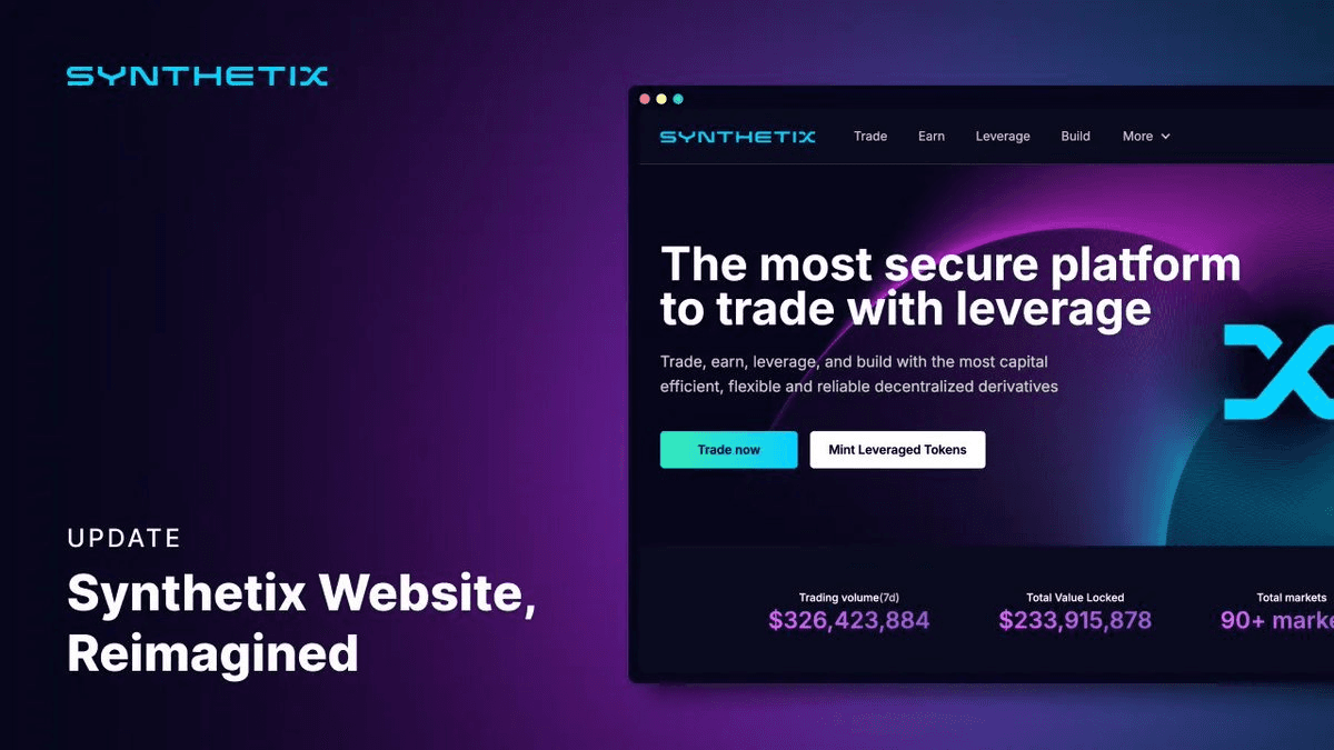 Synthetix Launches Redesigned Website with Enhanced Features