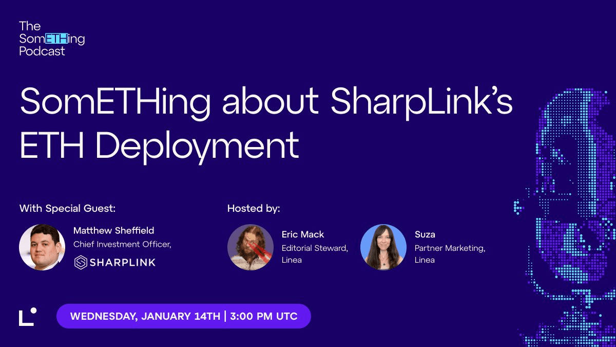 SharpLink Discusses $170M ETH Deployment on Linea