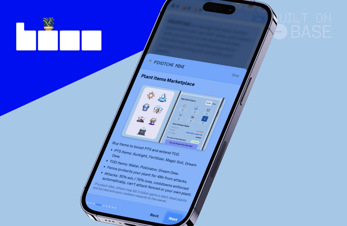 Pixotchi Launches First Public Beta Update with Marketplace and Tutorial