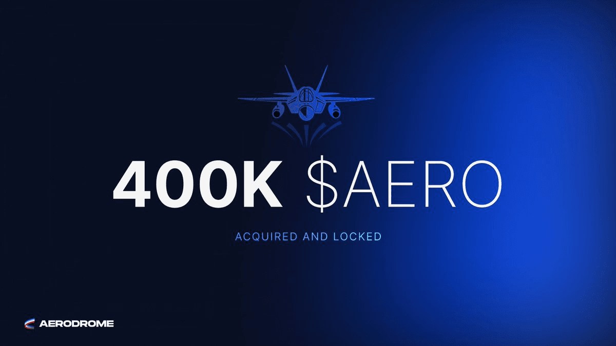 Aerodrome PGF Launches Smart Buyback System, Locks $400k AERO