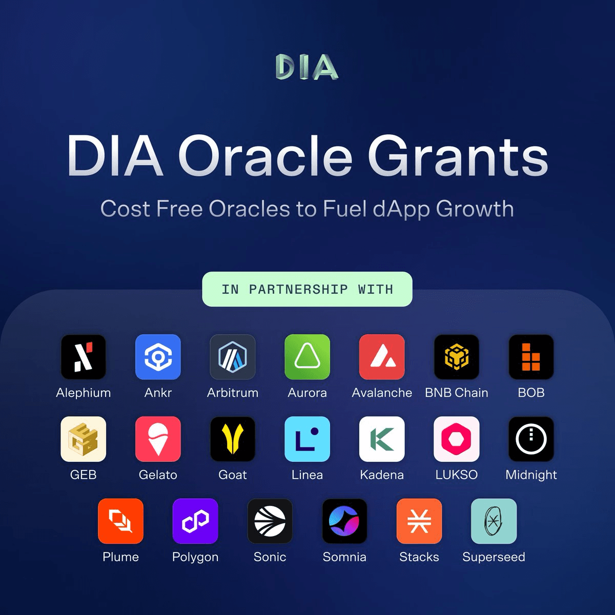 DIA Oracle Grants and Mainnet Staking Launch