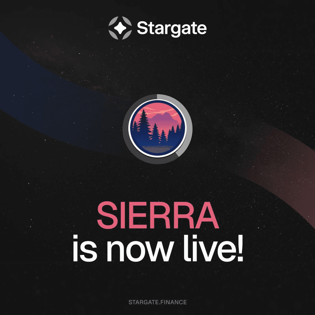SIERRA Token Launches on Stargate with 1:1 Cross-Chain Transfers