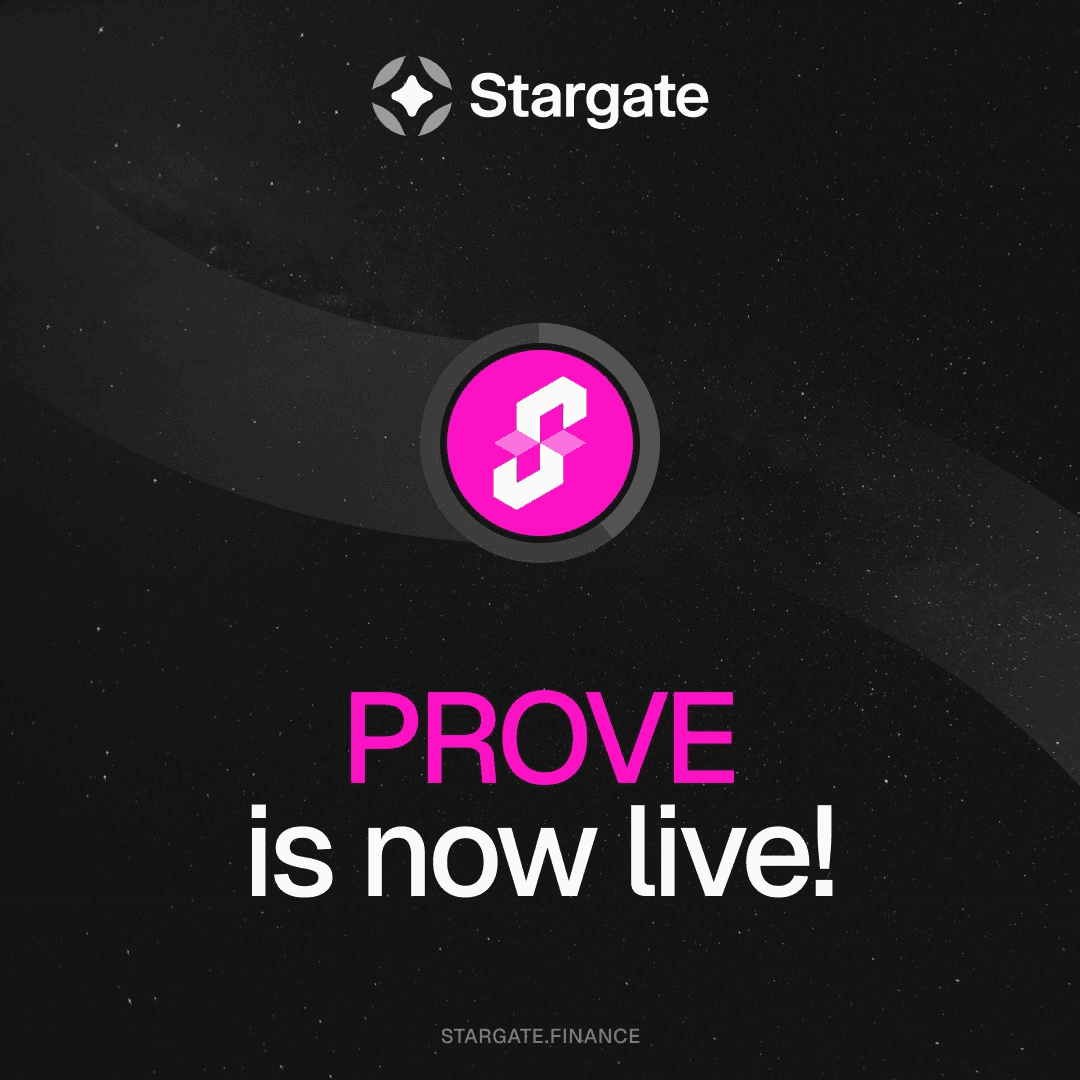 PROVE Token Goes Live on Stargate Bridge