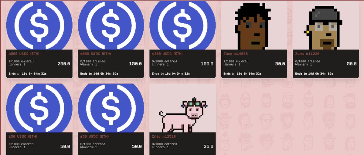 Zunkz Rewards Marketplace Updates: New Raffles Added