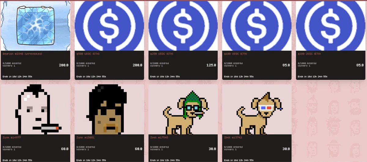 Zunkz Rewards Marketplace Updates with New Raffle Items
