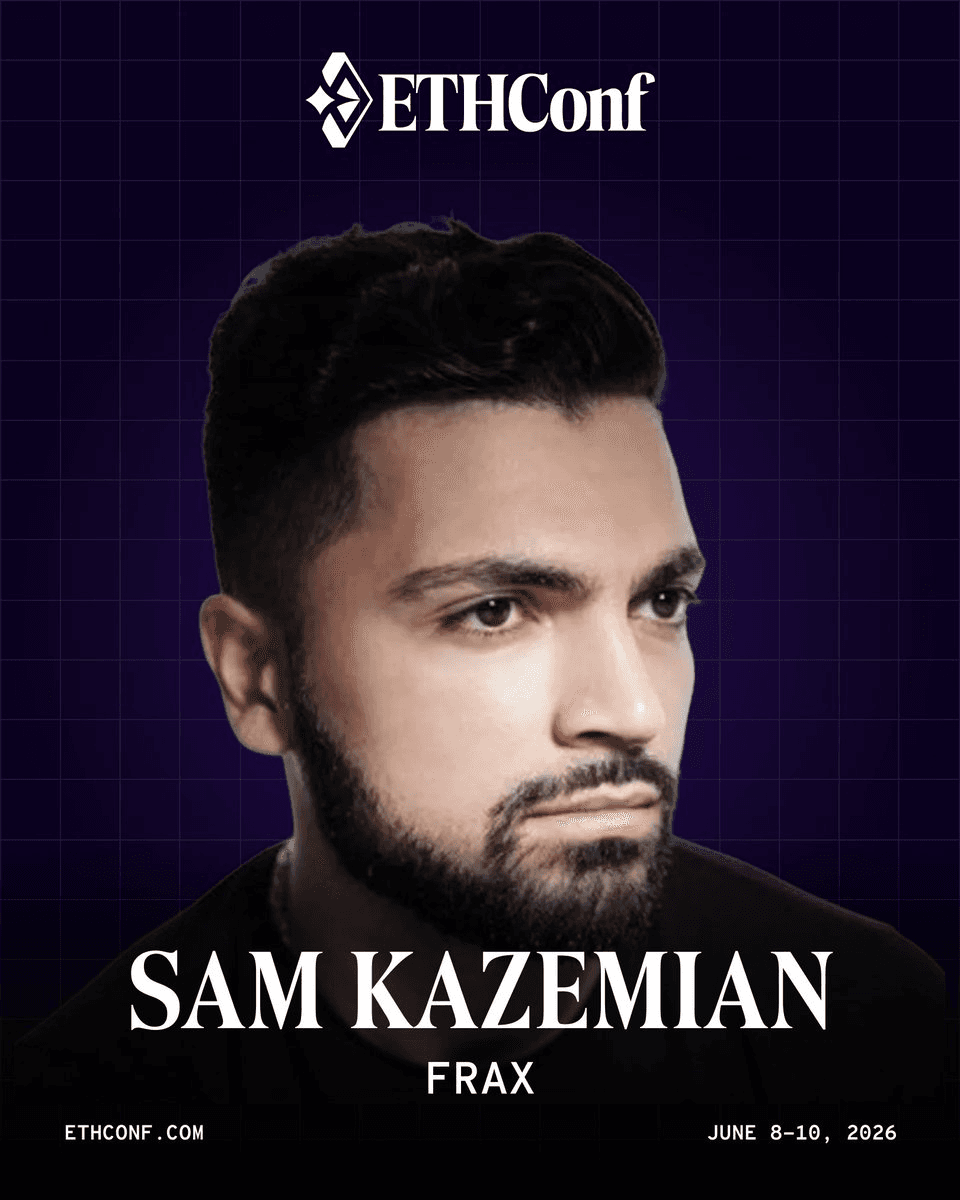 Frax CEO to Speak at ETHConf 2026 on Bridging DeFi and Traditional Finance