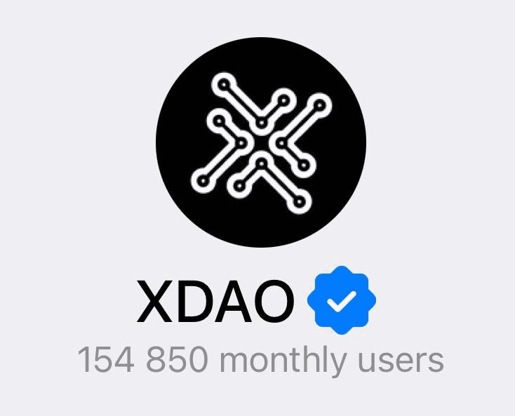 XDAO Gets Official Telegram Verification