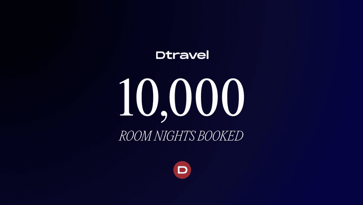 Dtravel Reaches 10,000 Nights Booked Milestone