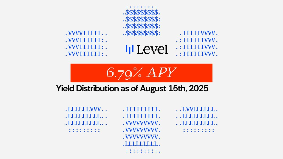Level Protocol Reports 6.79% Weekly APY with $55.92M in Total Reserves