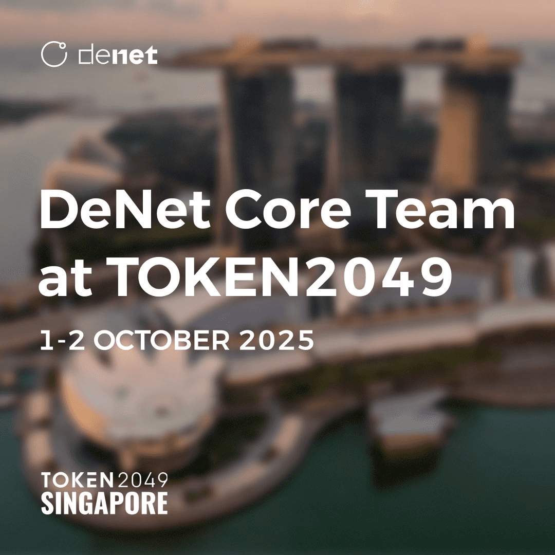 DeNet Storage to Speak at TOKEN2049 Singapore on Web3 Innovation and Data Sovereignty