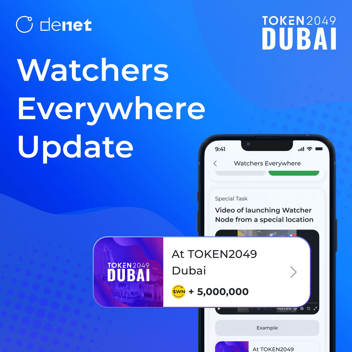 DeNet Launches Watchers Everywhere Campaign at TOKEN2049 Dubai