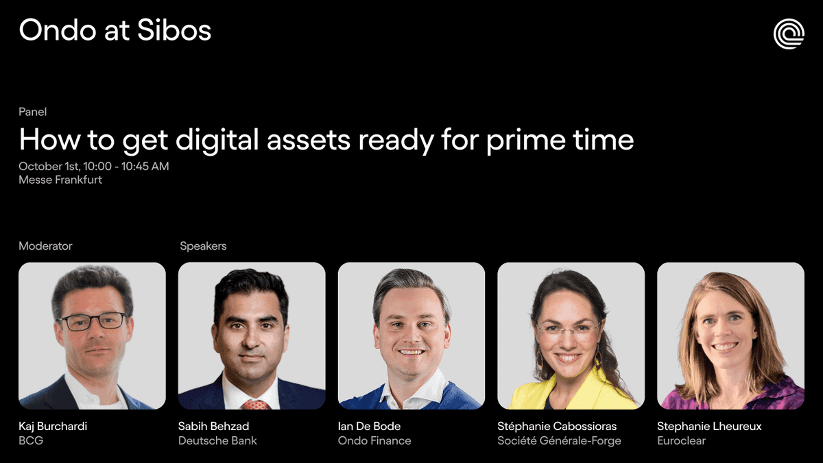 🏦 Ondo Joins Major Banks at Sibos