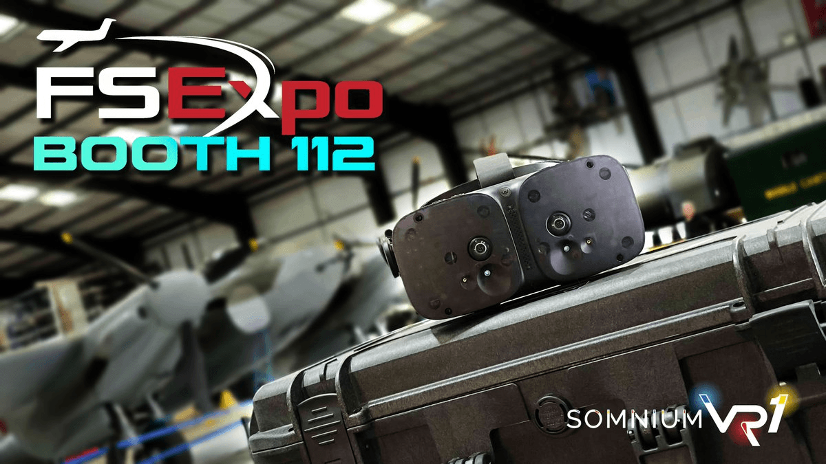 Somnium VR1 Ultimate Edition Showcasing Mixed Reality Flight Sim Experience at FlightSimExpo