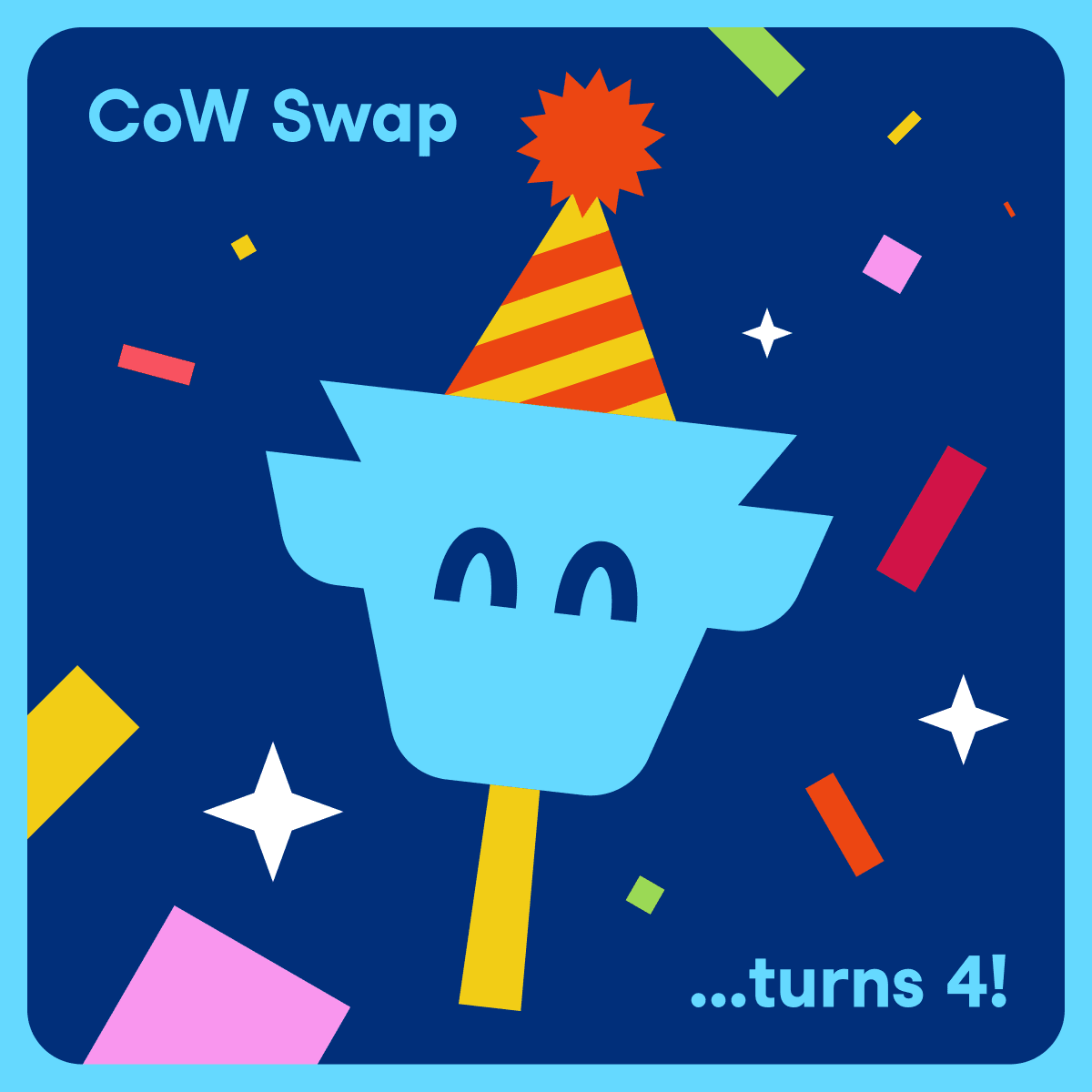 CoW Swap Celebrates 4 Years of Growth and Achievement