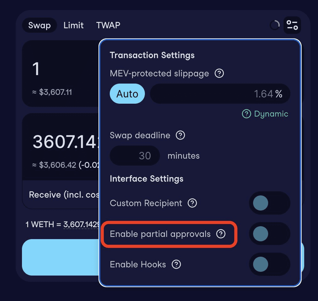 CoW Swap Launches Partial Approvals for Market Orders