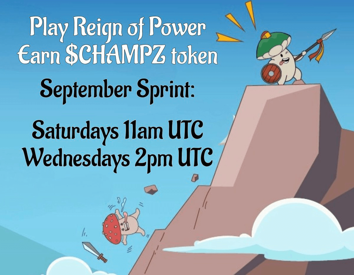 Champz Reign of Power Returns with $CHAMPZ Rewards