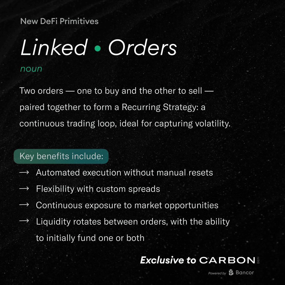 Carbon DeFi Launches Linked Orders: Automated Buy-Sell Trading Loops