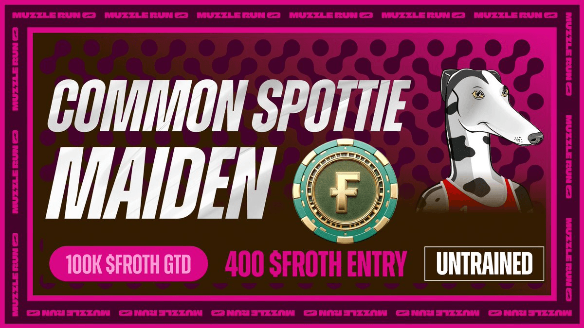 Untrained Common Dog Wins 43k FROTH in Maiden Tournament