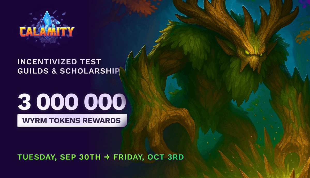 PlayCalamity Launches 3M $WYRM Guild System with Sept 30 Playtest