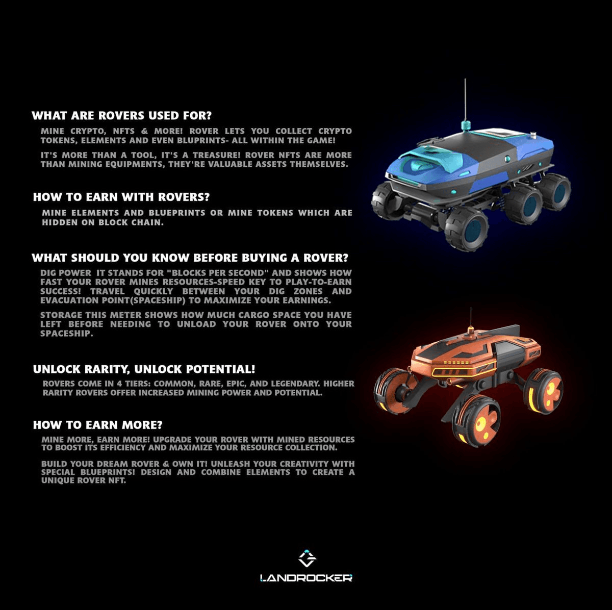 LandRocker Unveils New Rover NFTs for Space Mining Missions