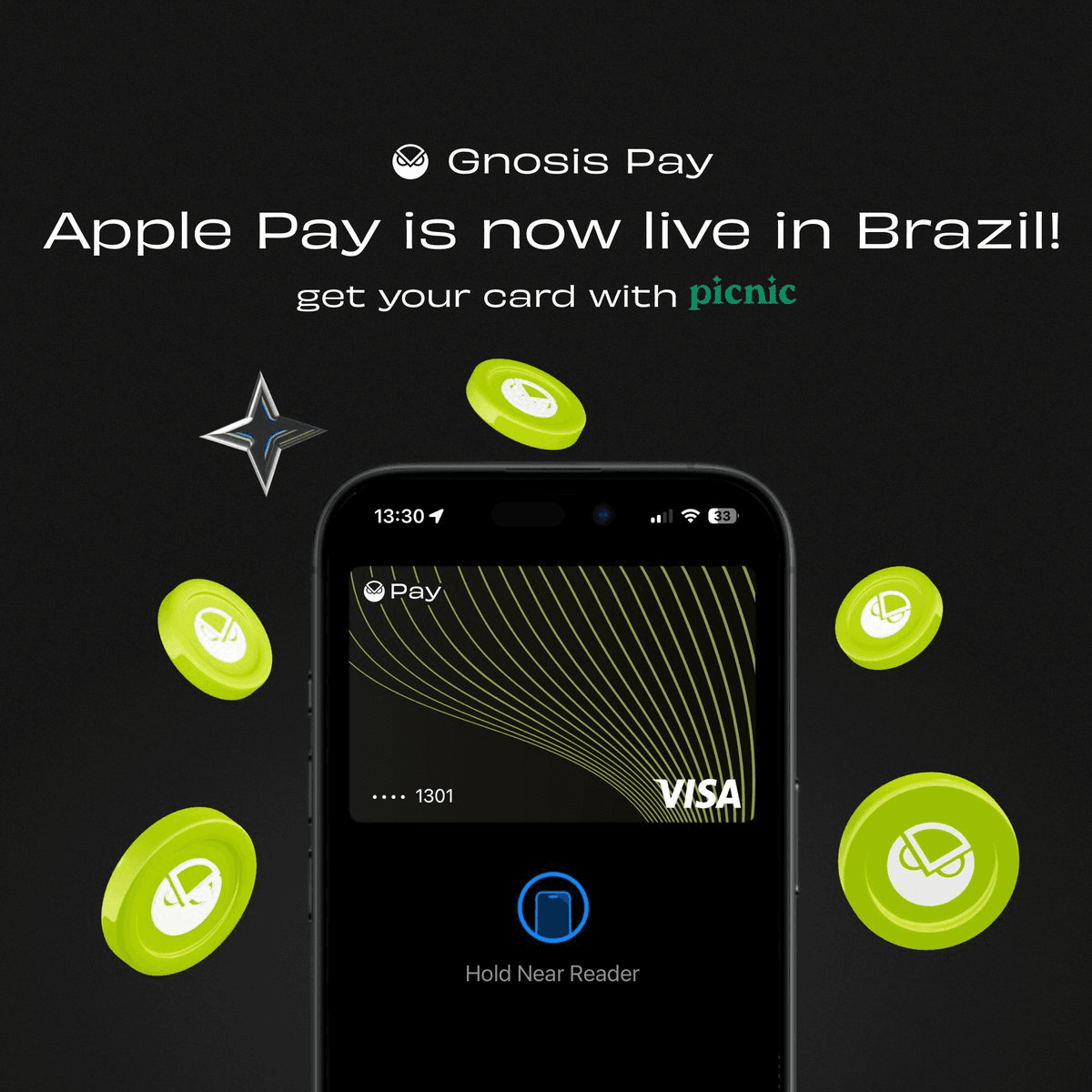 Apple Pay Now Live in Brazil with Gnosis Pay Integration