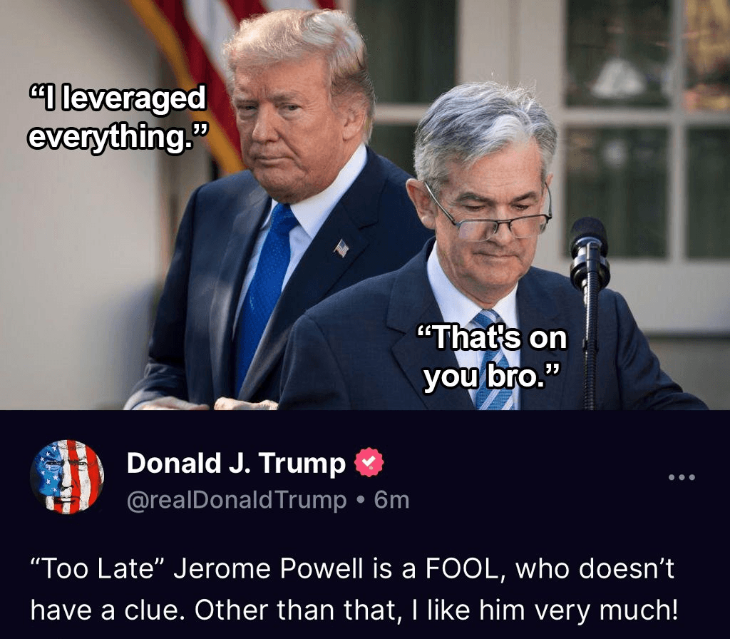 Jerome Powell Uninvited from Trump's Birthday BBQ