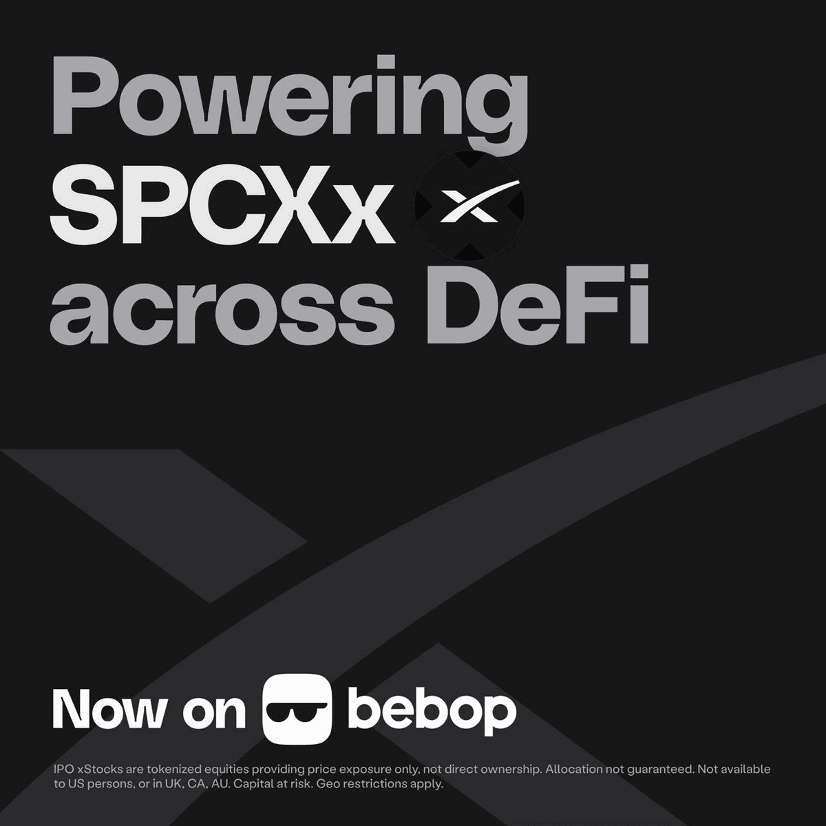 SPCXx Tokenized SpaceX Trading Now Live on Bebop via xStocks