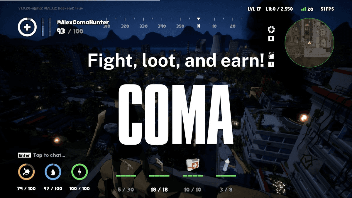 Coma Online Releases v1.0.27-alpha Update with Private Island Feature