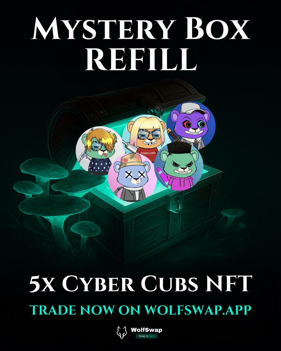 WolfSwap Adds Missing Cyber Cubs NFTs to Mystery Boxes
