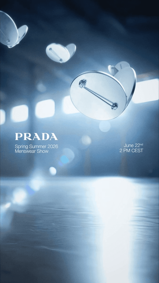 Prada SS26 Menswear Show Announcement