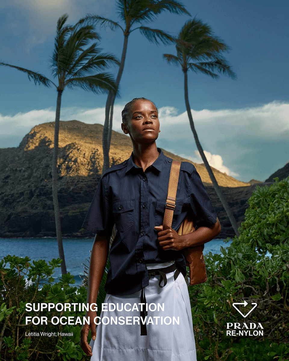 Prada Ambassador Letitia Wright Stars in Hawaii Ocean Documentary