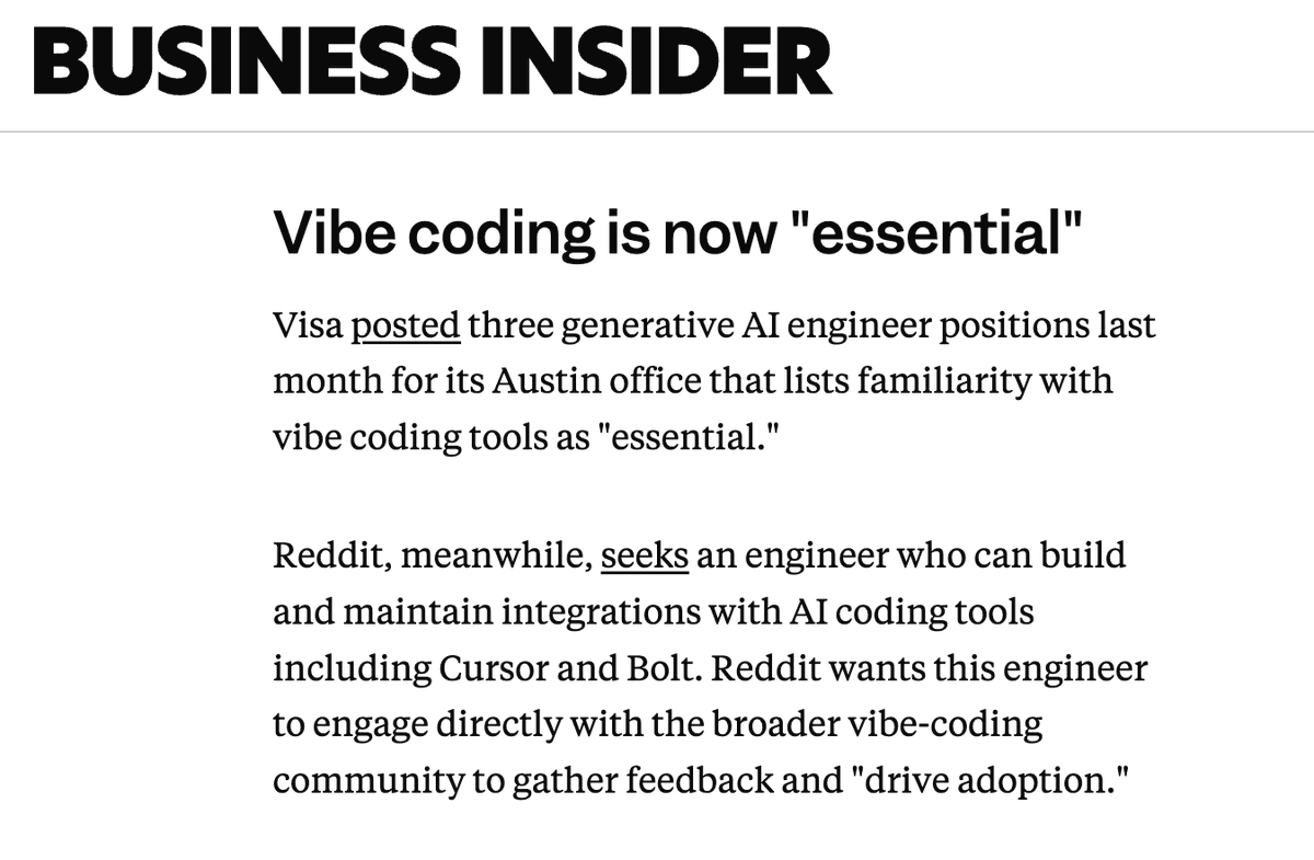 Vibe Coding Emerges as New Tech Industry Standard