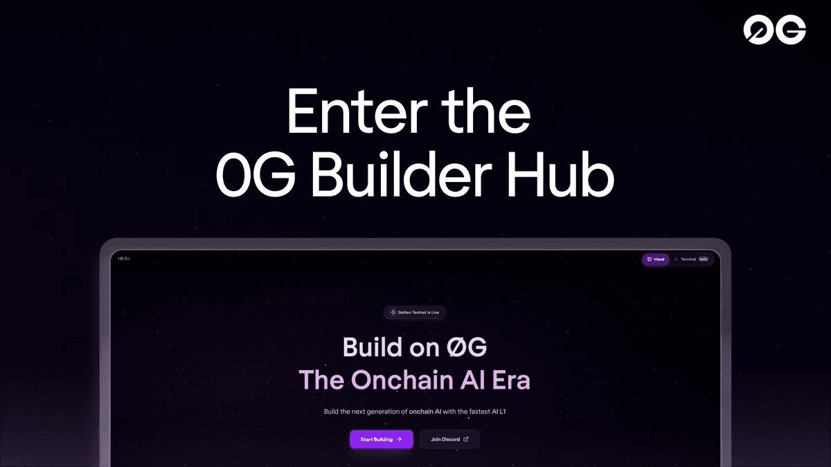 0G Launches Builder Hub - One-Stop Development Gateway