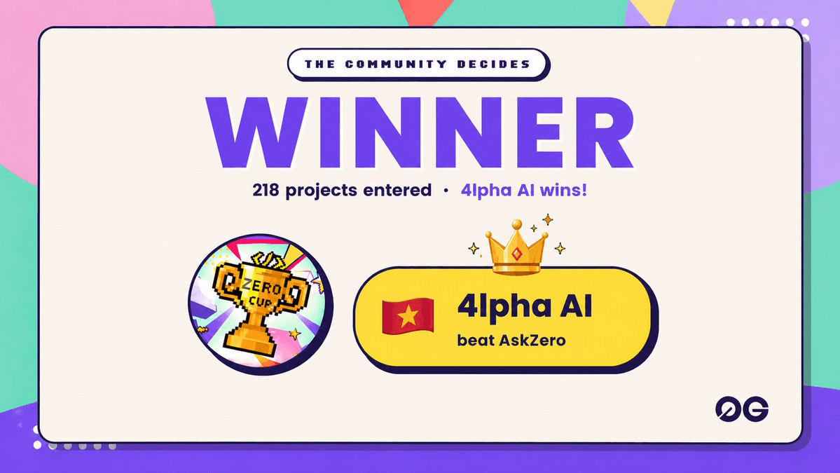 4lpha_agent Wins Zero Cup After Five-Week Global AI Competition