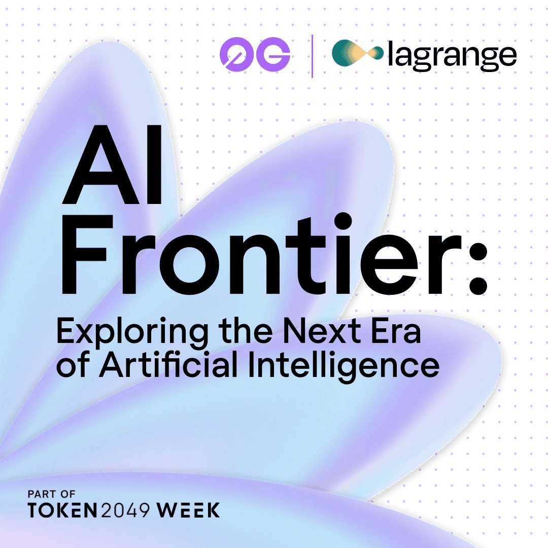 🇸🇬 0G Labs AI Frontier Event Kicks Off Tomorrow in Singapore