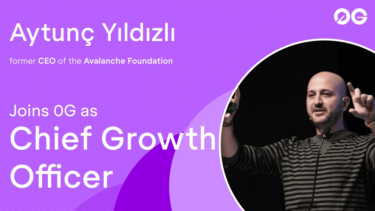 Former Avalanche CEO Aytunc Yildizli Joins 0G as Chief Growth Officer