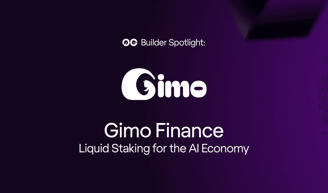 Gimo Finance Launches First AI-Native Liquid Staking Protocol on 0G